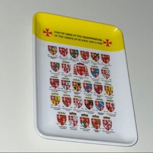 Coats of Arms Grand Masters of the Order of St. John from 1530 to 1798 Tray